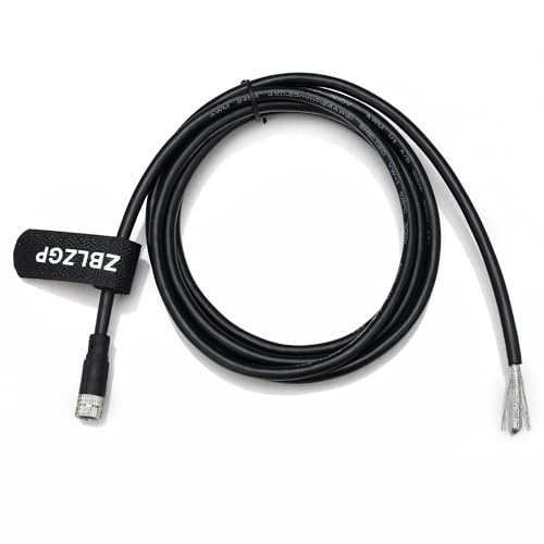 M8 4Pin A-Code Female Open Pigtail Cable, IP67 Shielded 24AWG 2M(6.6 ft) for IO-Link DeviceNet Fieldbus Module Industrial Automation Devices - color: M8 4-Pin Female to Open End, size: 2M