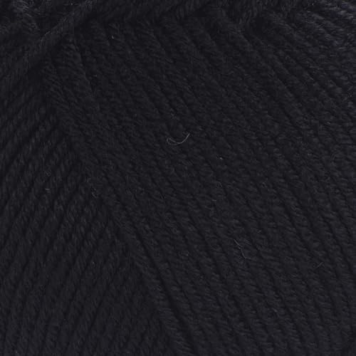 1 Skein YarnArt Adore, Antipilling Yarn, 100% Antipilling Acrlylic, 100 g (3.5 oz), 280 m (306 yd), 3 : Light-DK, Black - 354 - color: Black - 354