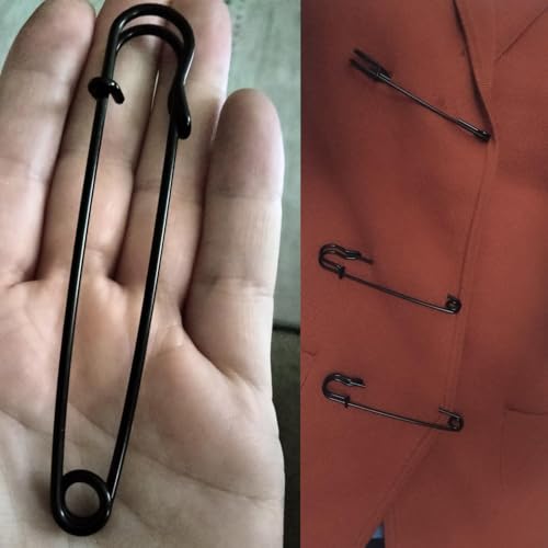 Large Safety Pins Heavy Duty - 4" Oversized Safety Pins for Laundry, Blanket, Crafts, Outdoor - 16PCS