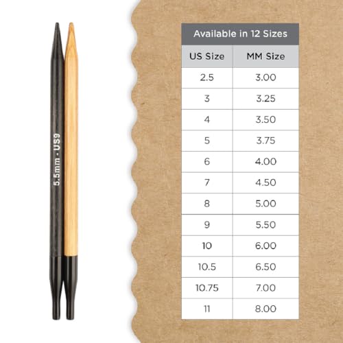Knitter’s Pride Day & Nite Interchangeable Needle 5""(13cm) - US 9 (5.5mm) - size: 5.50mm