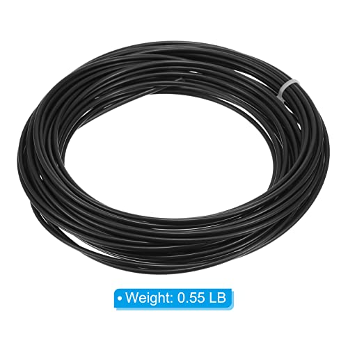 PATIKIL Wicker Repair Kit, 33ft(10m) 2.5mm Round Synthetic Rattan Material Plastic Wicker Woven Set for DIY Craft and Weaving Basket Making, Black - color: Black