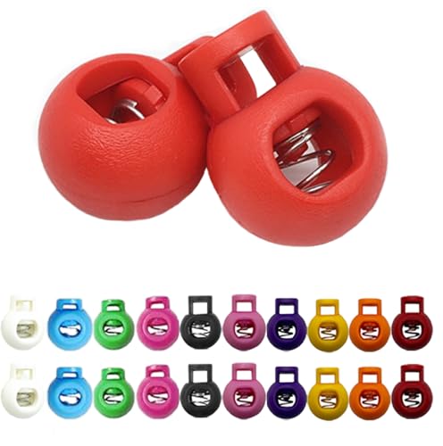 20Pcs Knitting Needle Stoppers, Needle Point Locks, Plastic Stitch Stoppers, Single Hole Spring Toggle Stopper Knitting Accessories(Circle) - size: Circle