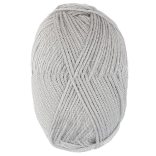 100% Superwash Wool Yarn 3 Skeins 150g DK Weight Knitting Crochet Dove Gray | Sourced from Peru for breathable warmth and 327yd total length per 150g pack ideal for soft baby garments hats and sweater - color: Dove Gray