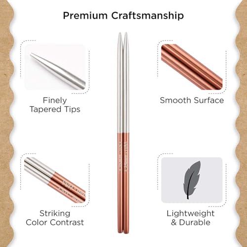 Knitter’s Pride Rosemist Interchangeable Needle 4""(10cm) - US 3(3.25mm) - size: 3.25mm