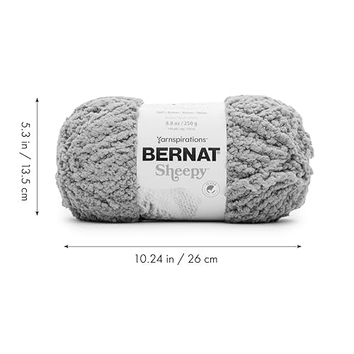 Bernat Sheepy Rosemary Yarn - 2 Pack of 250g/8.8oz - Nylon - 6 Super Bulky - 149 Yards - Knitting/Crochet - color: Rosemary