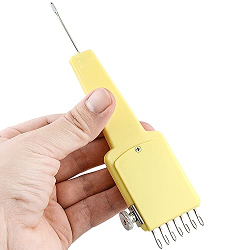 Mollytek Knitting Machine Transfer Tool Comb 1x7 Needles Adjustable Transfer Tool for 4.5mm/9mm Knitting Machine Accessories Supplies Replacement Parts