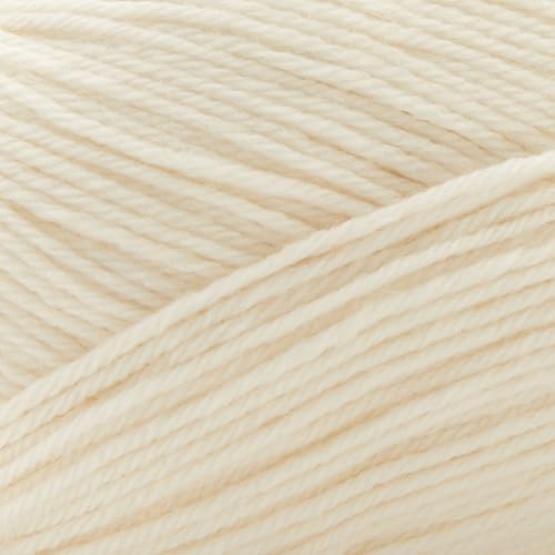 Loops & Threads Luxe Merino Solid Yarn - Yarn for Knitting, Crochet, Weaving, and Arts & Crafts - White, Wool Blend, 5.3 oz - color: White
