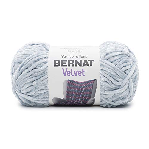 Bernat Velvet Yarn, Softened Blue - color: Softned Blue, size: 1 Pack, style: Velvet