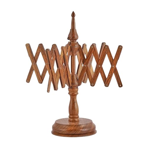 Hand Operated Yarn Ball Winder | Swift, Yarn, Wool, and String Holder| Knitting & Crochet Accessories Galaxy Indiacraft - color: Swift Natural Rosewood