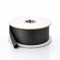 100ft Expandable Non-Split PET Braided Cable Sleeve, High-Temperature Black Loom for Automotive Harness and Chew-Resistant Home Office Wire Management (1/2") - size: 1/2" - 100ft