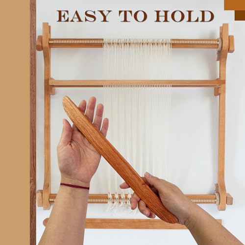 Savina Wooden Shed Stick for Weaving Loom - 12.6in Long, Pick Up Stick, Wood Bobbin, Sword, Knitting Handmade, DIY Craft Accessories (1Pcs)