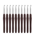 Vodiye 10PCS Crochet Hooks, Professional Extra Long 6.0mm, Ergonomic Handle, Crochet Needle for Beginners and Experienced Lovers - size: 10pcs - 6mm