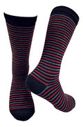 Alpaca Wool Designer Novelty Crew Socks are Cozy, Warm & Colorful - Ivy Stripe - color: Black, size: Medium