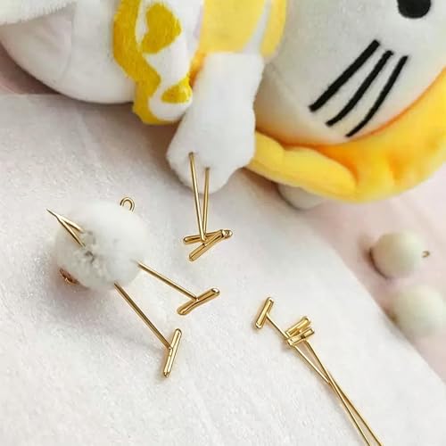 100PCS 2 Inch Gold Stainless Steel T-Pins, Universal Straight Sewing Pins for Wig Styling, Sewing, Quilting, Knitting Blocking, Craft & Office Decoration - color: Gold, size: 2in-100pcs