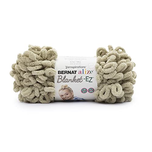 Bernat Alize Blanket - EZ Almond Yarn - 2 Pack of 6.4oz/180g - Polyester - 7 Jumbo - 18 Yards - Knitting/Crochet