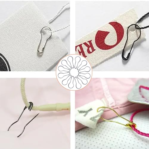 500pcs Silver Bulb Pins 0.8" Gourd Safety Pins for Craft Project, Home Accessories - color: Silver