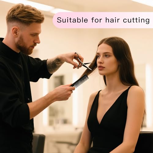 4 Pcs Rat Tail Comb Set for Women -Fine Tooth Styling comb with Pick, Anti-Static Heat Resistant Teasing Comb,Professional Hair Parting Tools for Smooth Detangling, Updos & Salon-Perfect Hairstyles. - color: Light purple-Baby blue-Blue-Green
