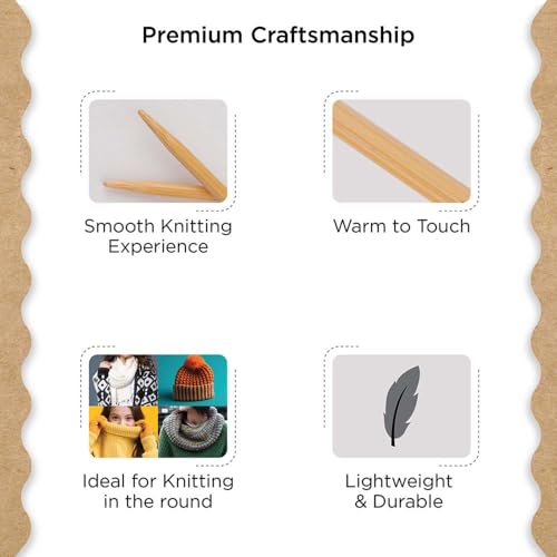 Knitter’s Pride Bamboo Luxe Fixed Circular Needle 32""(80cm) - US 2(2.75mm) - size: 2.75mm