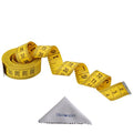 Wisdompro 120" Soft Tape Measure for Sewing, Cloth, Body Measuring, Yellow | PVC Fiberglass 300 cm Ruler, 0.75 Inch Wide, Tailor's Flexible Fabric Measurement, Indexed in Metric & Standard Units, Single - color: 120 Inch, 1 Pack Yellow