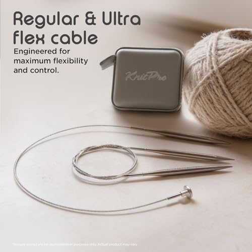 KnitPro Stelo Grande Normal Interchangeable Needle Set 5" (13cm) | 13 US Sizes (2.5 to 15) - size: Grande