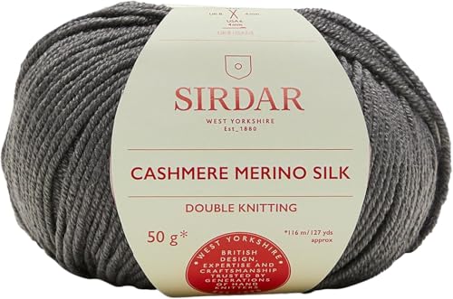 Sirdar Cashmere Merino Silk DK - Soft Pewter (406) - 50g - color: Soft Pewter (# 406)