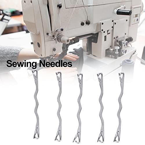 Kooingtech 5PCS Double Ended Latch Hook Tool Knitting Hook Stainless Steel | Knitting Machine Needles for Hosiery Repair or Parts Replacement