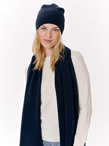 Cashmere Knitted Scarf for Women by Style Republic - color: Navy