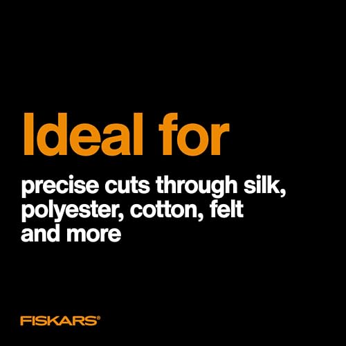 Fiskars 9" RazorEdge Fabric Scissors, Heavy Duty & Sharp Fabric Shears | Long RazorEdge Stainless Blades Glide Through Fabric, Advanced Pivot Design for Smooth Cutting, SoftGrip Ergonomic Handle - style: RazorEdge 9"