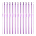 uxcell 20Pcs Aluminum Crochet Hook 3.0mm Knitting Needles for DIY Craft Yarn Purple - color: Purple, size: 3.0mm