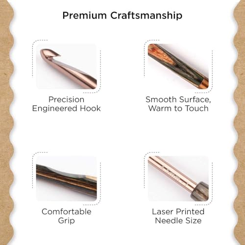 Knitter’s Pride Terra Single-Ended Crochet Hook US 7(4.5mm) - size: 4.50mm