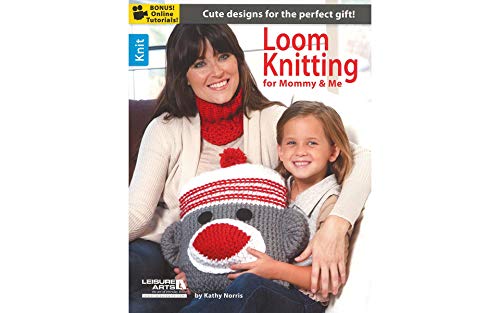 Leisure Arts Loom Knitting for Mommy and Me Book, Beginner Loom Knit Patterns, for Baby and Adult Accessories, Using Round and Straight Looms