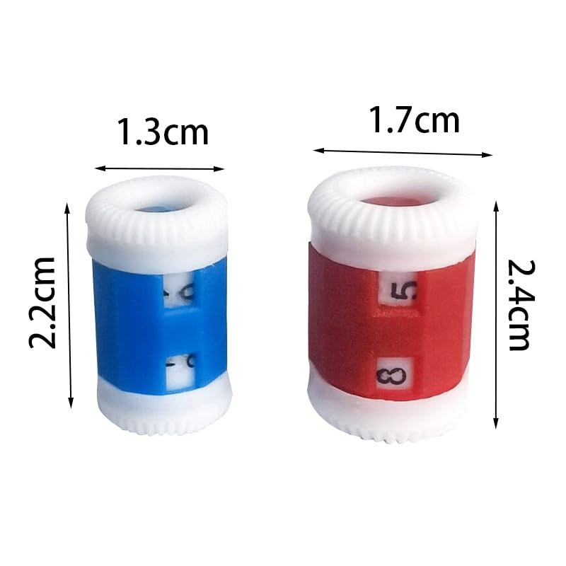 2PCS DIY Knitting Row Counter, Manual Yarn Crochet Stitch Counter, Adjustable Number Wheel for Sweater/Bag/Scarf Making – Essential Tool for Knitters & Crocheters (Random Color - 1 Large 1 Small) - color: Random color - 1 large 1 small