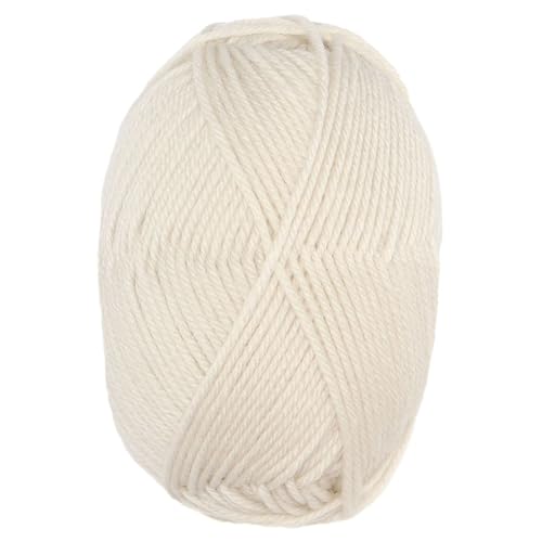 100% Superwash Wool Yarn 3 Skeins 150g DK Weight Knitting Crochet A. White | Sourced from Peru for breathable warmth and 327yd total length per 150g pack ideal for soft baby garments hats and sweater - color: Alabaster White