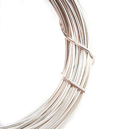 925 Sterling Silver Wire, 18 Gauge, Round, Half Hard, 12FT by CRAFT WIRE | Sterling Silver Wire for Jewelry Making, Wire Wrapping, Solid 925 Sterling Silver, High Quality Made in USA - size: 18 Gauge, style: 1 Ounce