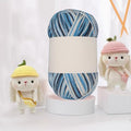 Threads for Knitting Yarn Crochet Yarn Rainbow for Crocheting Knitting Projects(Marine Blue) - color: Marine blue