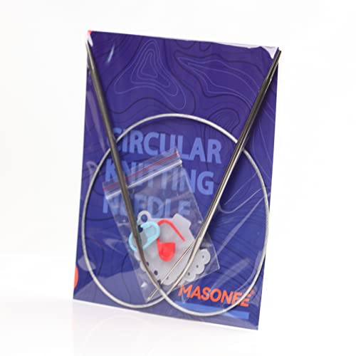 Stainless Steel Circular Knitting Needles Size 6 (4mm) 24inch Length | Stainless Steel Circular Knitting Needles 24inch Length Circular Needle for Handmade Projects DIY Knitting Size 6 (4mm) - size: US 6(4mm) 60mm