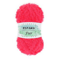 Estako Fur, 100% Polyester Faux Fur Yarn, Super Chunky Fluffy, Hot Pink | soft, furry, fuzzy, plush, 100 g, 71 yds, teddy bears, pom poms, amigurumi, 8-10 mm needles - color: 43290 - Hot Pink, size: 1 Skein
