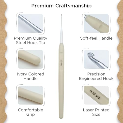 Knitter’s Pride Pearl Single-Ended Steel Crochet Hook Set