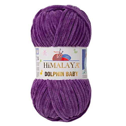 4 Skeins Himalaya Dolphin Baby Yarn 395 Yards 4 x 100 Gram Super Bulky Baby (80340) - color: 80340