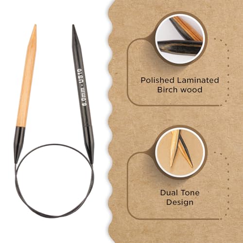 Knitter’s Pride Day & Nite Fixed Circular Needle 16""(40cm) - US 10(6mm) - size: 6.00mm