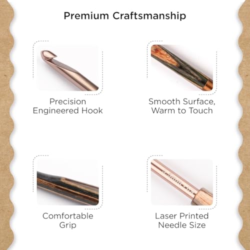 Knitter’s Pride Terra Single-Ended Crochet Hook US I(5.5mm) - size: 5.50mm