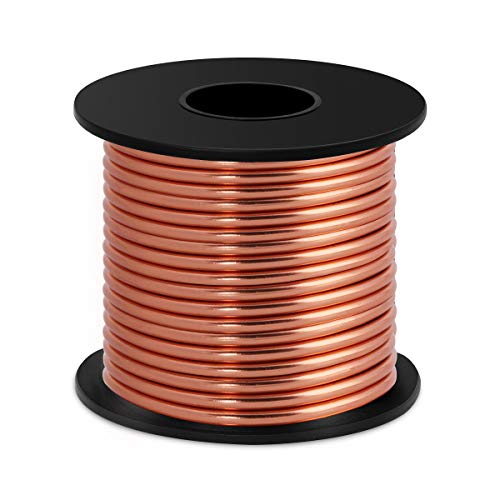 Aluminum Craft Wire 8 Gauge 12 Gauge 18 Gauge, Luxiv 1mm 2mm 13mm Aluminum Wire for Crafting Line Soft DIY Metal Craft Art Line - color: copper, size: 8gauge(3mm)