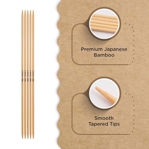 Knitter’s Pride Bamboo Luxe Double-Point Needle 6""(15cm) - US 3(3.25mm) - size: 3.25mm