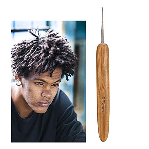 AUEAR, 3 Pack Dreadlock Crochet Hook Needles for Hair Tool Interlocking Sisterlocks Braid Craft Dread Locks 0.75 mm - color: 0.75 Mm, size: 3 Pack