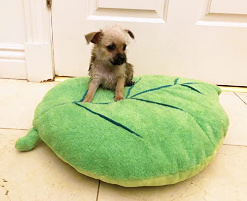 TONBO Soft Plush Extra Small Cute and Cozy Leaf Dog Cat Bed, Washer and Dryer Friendly (Leaf) - color: Leaf