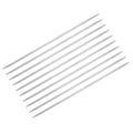 uxcell 10Pcs Knitting Needle 2.5mm Diameter 5.9 Inches Length Stainless Steel Double Pointed Sweater Stitching Needles for Handmade Projects DIY Knitting - size: 2.5mm