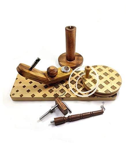 Wooden Yarn | Ball Winder | Yarn Swift | Wooden Hand Operated Winder for Making Yarn Ball from Hank of Yarn Skein Winder for Knitting Gift Travel