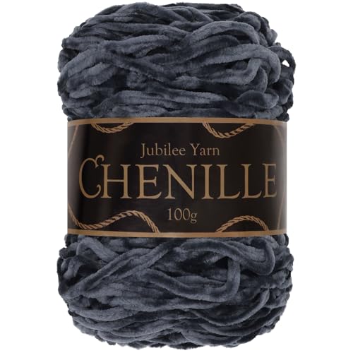 JubileeYarn Chenille Yarn - 100g/Cake Worsted Polyester - Cabernet Sauvignon - 1 Cake - color: 022 Cabernet Sauvignon, size: 1 Unit