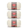 Red Heart Soft Yarn for Crocheting and Knitting, Off White, 3-Pack - color: Off White, size: 3 Pack