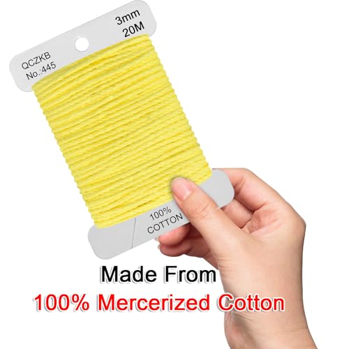 Classic Crochet Thread Yarn 100% Pure Cotton Thread,Col No: 445,Light Lemon - color: Light Lemon
